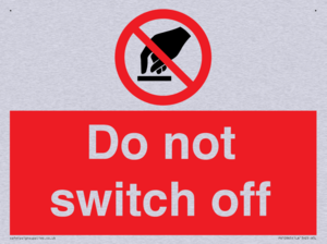 Do not switch off 